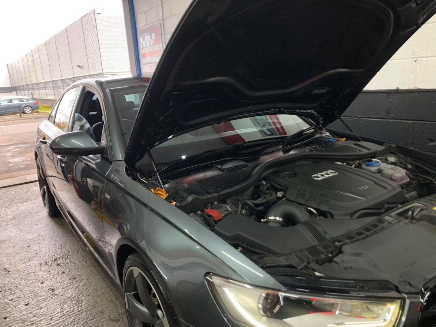 Audi engine bay